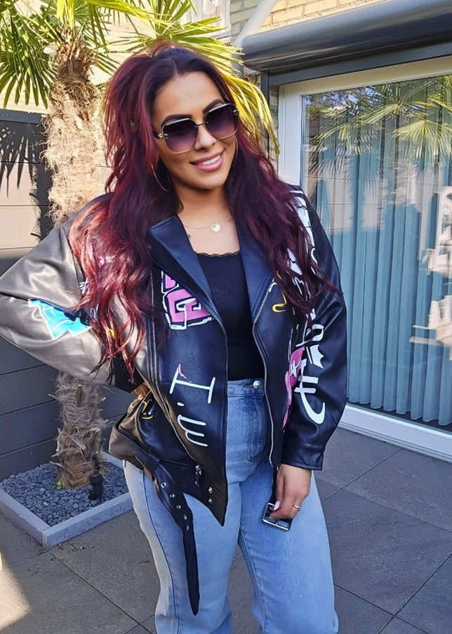 Biker Jack Leather Look