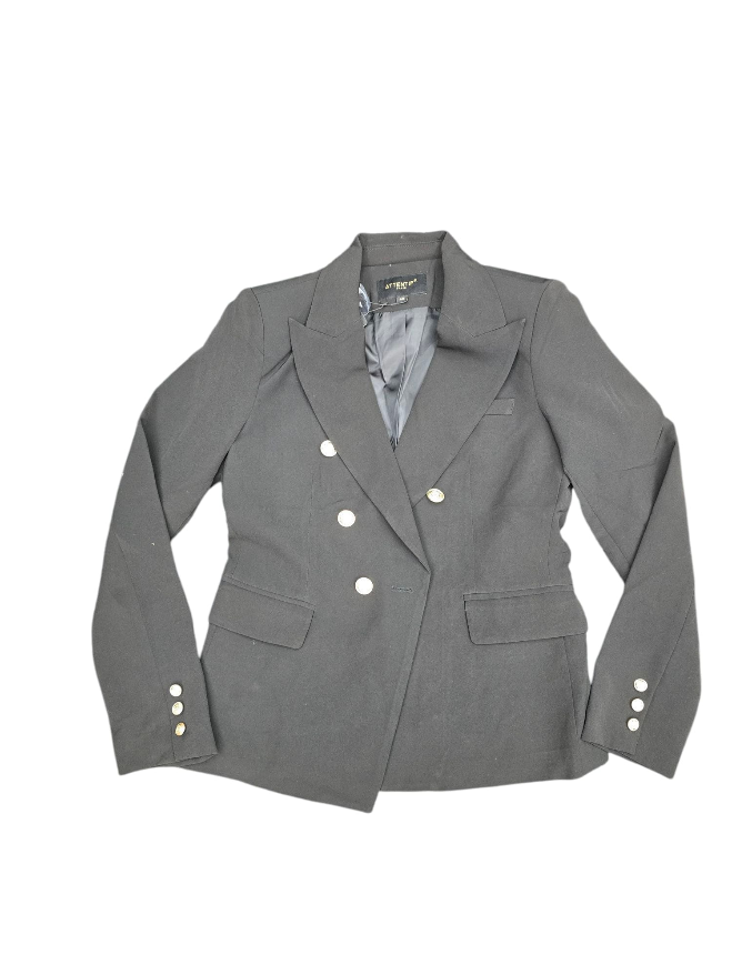 Blazer met gouden details – Zwart, Blauw & Wit