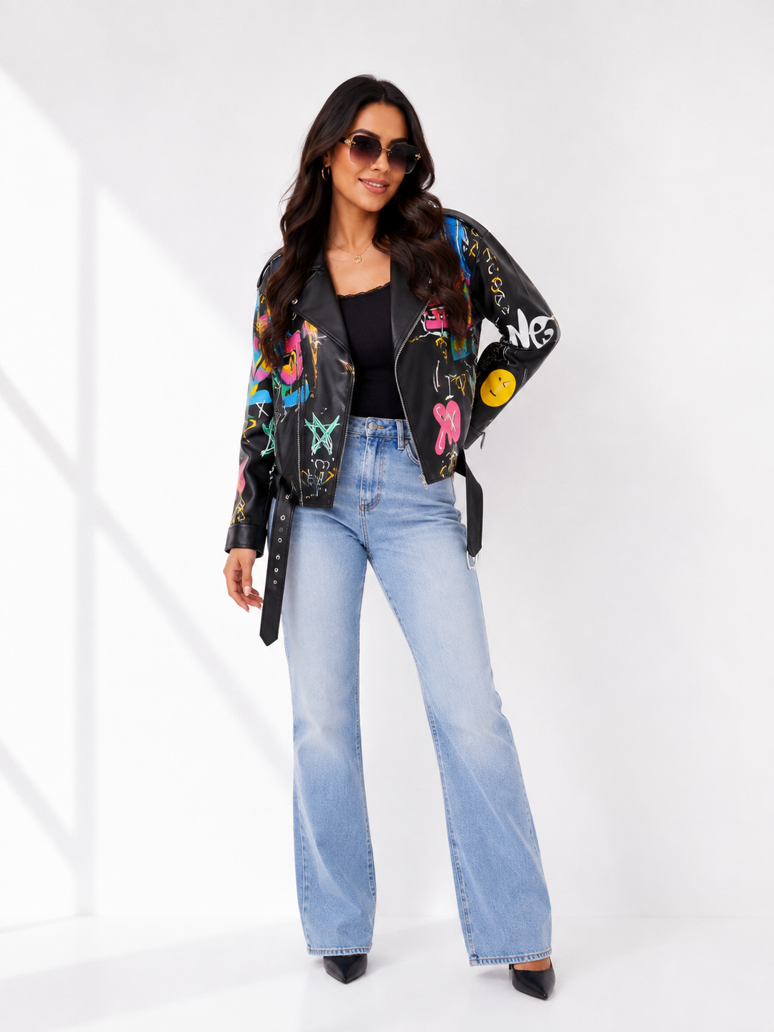 Biker Jack Leather Look