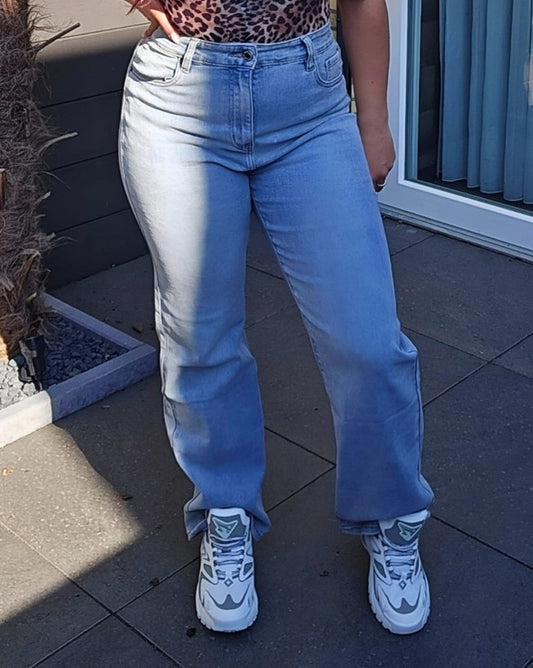 Straight fit jeans – Blue denim