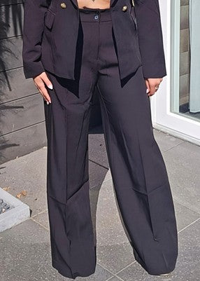 Elegante pantalon – Zwart, Blauw & Wit
