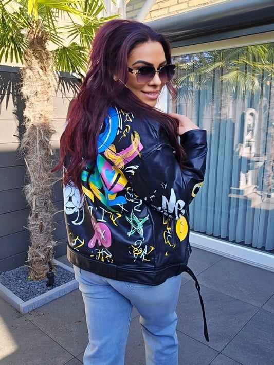Biker Jack Leather Look