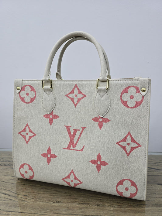 Elegant White/Pink