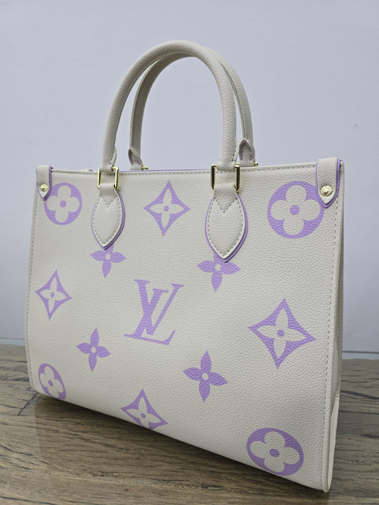 Elegant White/Purple