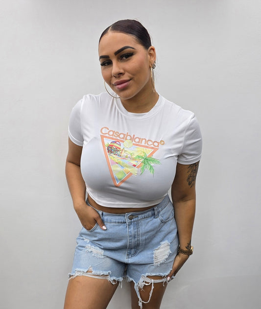 Tennisclub crop top