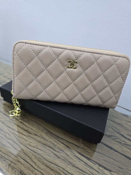 C beige wallet