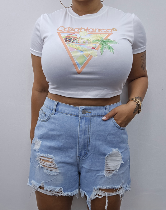 Tennisclub crop top