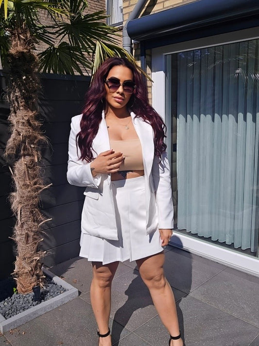 Elegante skort – Wit & Zwart